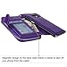 Galaxy Note 5 case, E LV Samsung Galaxy Note 5 Case Cover - PU Leather Flip Folio Wallet Purse Case Cover for Samsung Galaxy Note 5 - PURSE PURPLE