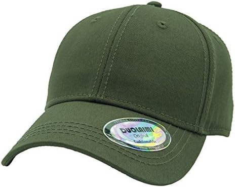 Duolaimi Plain Baseball Cap with Metal Button for Unisex Adult (Army Green)