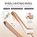 Hair Straighteners Titanium Ceramic Flat Iron, 2 in 1 Straightener and Curling Iron for All Hair Type, Fast Heats Up, Adjustable Temperature 160-230℃ and Safe Auto-Offthumb 4