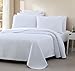 Attitude 3pc Quilted Coverlet Set White King/Cal-King Size (108