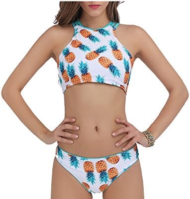 Summer Trendy Pineapple Print Swimsuit Bikini Set Swimwear Sexy Style Swim Suits Beach Bathing 2017