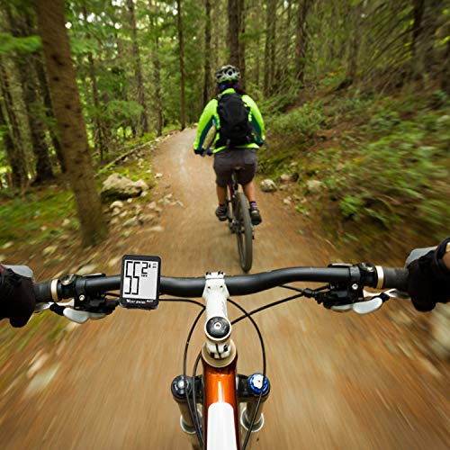WESTGIRL Bike Computer Wireless, Cycling Speedometer Odometer Large Digits Automatic Speed Display Change, Waterproof EL Backlight Bicycle Computers