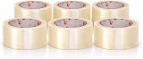 1ABOVE Clear Packing Tape 48mm x 66m Six Rolls 54 Microns Heavy Duty