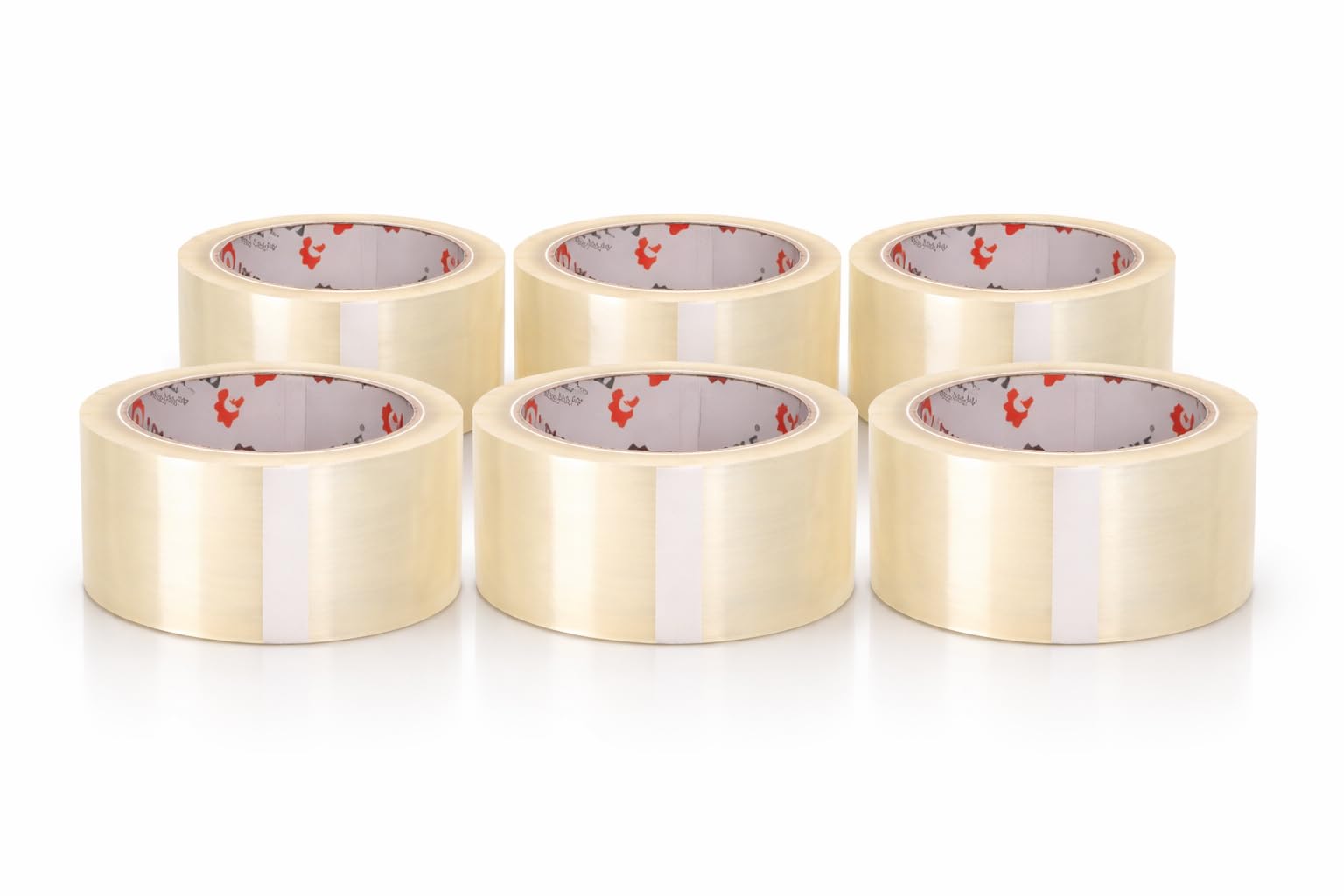 1ABOVE Clear Packing Tape 48mm x 66m (6 Rolls) — Heavy Duty 54 Microns | Strong Parcel Tape for Moving Boxes, Packaging & Shipping