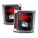 SPPC Black Euro Tail Lights Assembly Set for Chevrolet Full Size - (Pair) Driver Left and Passenger Right Side Replacement