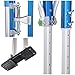 Yescom Professional Drywall Stilts 50-64 inches Adjustable Aluminum Tool with Comfort Leg Pads for Ceiling Installation/Repair Painting Taping Blue