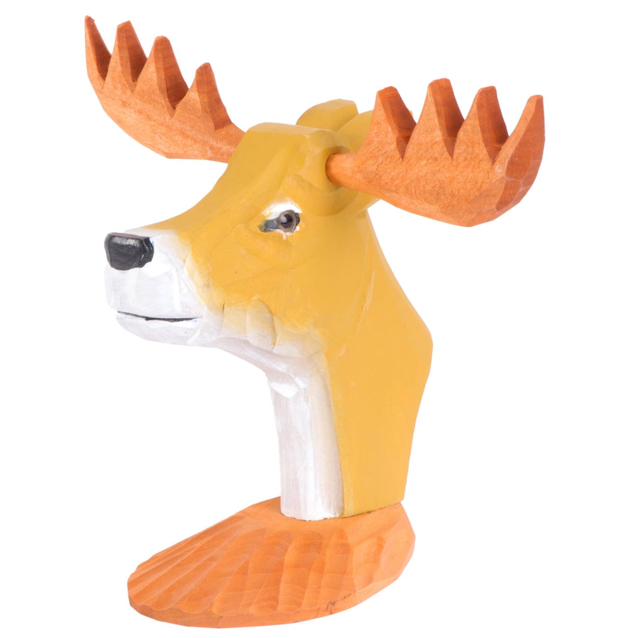 BESPORTBLE Glasses Display Stand Cartoon Deer Shaped Eyeglasses Rack Wood Spectacle Eyewear Holder Organizer Deer Head Figurine for Home Store