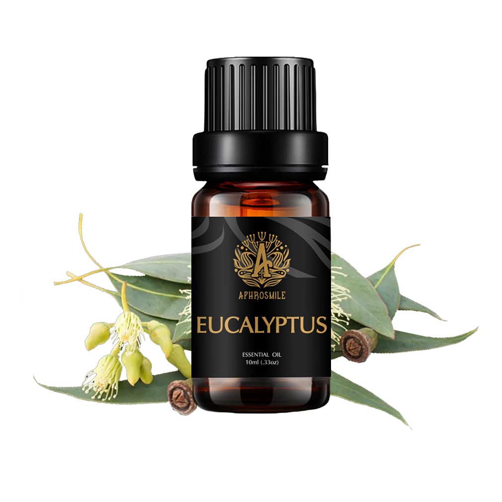 Eucalyptus Aromatherapy Essential Oil Fragrance, 100% Pure Eucalyptus Scented Oil Fragrance for Diffuser, 0.33oz-10ml Therapeutic Grade Aromatherapy Eucalyptus Essential Oil Perfume for Home