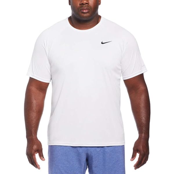 nike men's upf 40 short sleeve rashguard swim tee