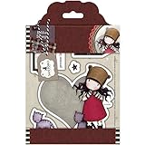 Santoro Gorjuss Tweed Rubber Stamps-Purrrrrfect Love