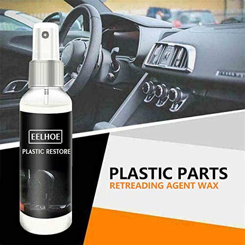 Huahua Car Plastic Parts Retreading Agent, Automotive Interior Maintenance Cleaner Leather Curing,Auto Detailing & Restoration