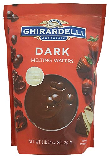 Ghirardelli Chocolate Melting Wafers (for Candy Making and Dipping), 1 Pound 14 Ounce Bag (Dark Chocolate)