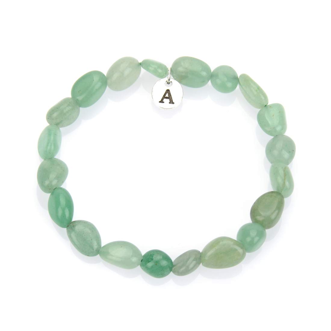 Adabele 1pc Natural Stretch Gemstone Bracelet 5mm-10mm Free Form Bead 7 Inch 7.5 Inch Healing Crystal Engergy Quartz Chakra Jewelry Women Birthday Gift