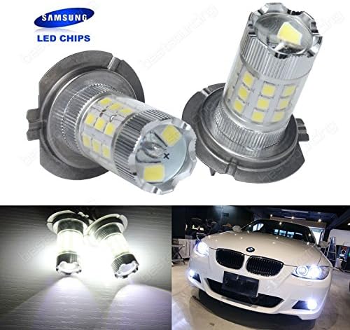 ANG RONG 2x H7 SAMSUNG 30 SMD High Power LED Bulb Headlight Daytime Fog DRL Light Lamps