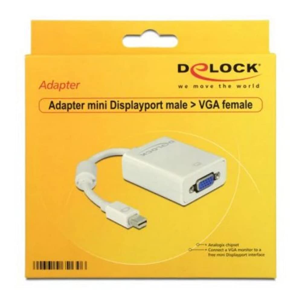 DeLOCK Mini DisplayPort to 15 Pin Female VGA Adapter