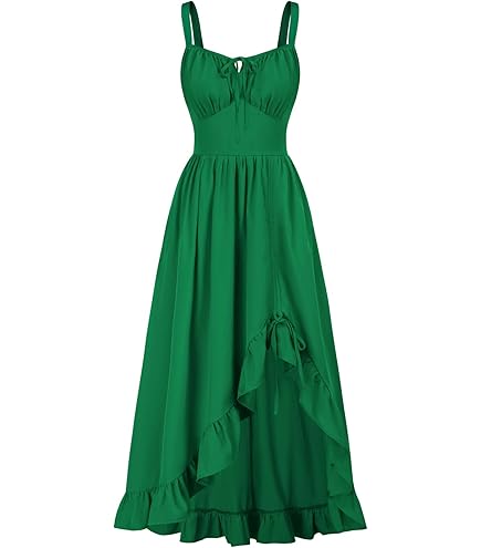 Robe 2 Pièces Femme - Corset Lacet Et Jupe Mousseline - Épaules Dénudées, Manches Cloches - Style Bohème