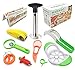 Habikoo Fruit Slicer Peeler, Avocado Knife Watermelon Banana Apple Slicer, Pineapple Strawberry Corer, Orange Lemon Peeler Kiwi Cantaloupe Pawpaw Peeler Melon Baller, Kitchen Fruit Tools Set 9 Pack