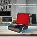 DIGITNOW Bluetooth Multi-Color LED Record Player for Vinly Records with Built-in Dual Stereo Speakers,Vinyl to mp3 Recording,LP 3-Speed Belt Driven Turntable,Aux Input & RCA Output.thumb 2