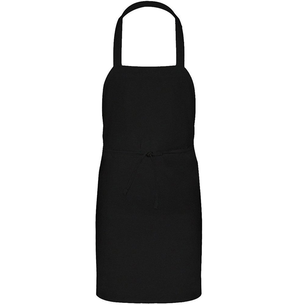 Adjustable Bib Apron with Pockets Black Chef Professional Cooking Apron 881000188901 eBay