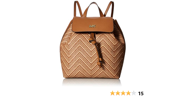 junie medium woven leather backpack