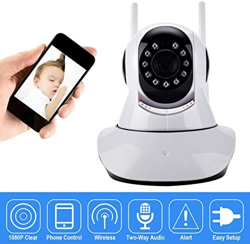 1080P HD WiFi IP Camera Indoor Wireless Home Security Surveillance Camera with Motion Detection, Pan/Tilt, Two Way Audio, Night Vision, Baby Monitor, Nanny Cam