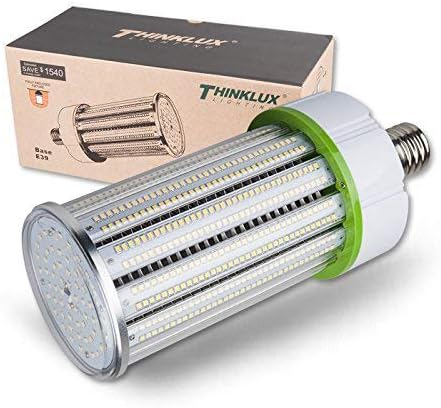 Thinklux 120W 16400 Lumen LED Corn LED Retrofit Bulb, 5000K, 400W Replacement for HID/HPS/Metal Halide or CFL - Wall Pack, Post Top, Street Light Replacement, UL Listed, DLC4.2 Qualified, Rebate Ready