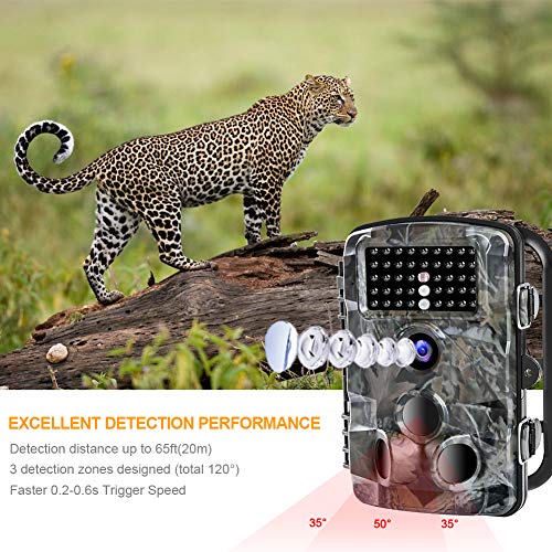 image for FUNSHION Trail Game Camera, 16MP 1080P Trail Cameras with Night Vision