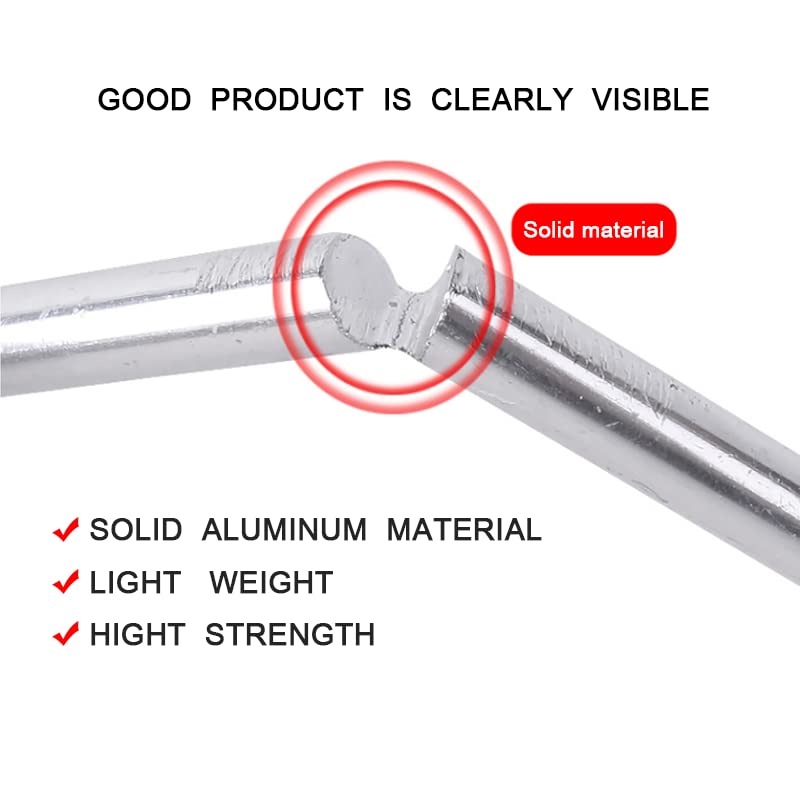 12Pcs Aluminium Tent Stakes for Sand,Beach Camping7 Inch Long Metal