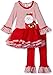 Rare Editions girls Santa Applique Tutu Legging Set