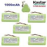 Kastar 5-Pack AAA 3.6V 1000mAh Ni-MH Rechargeable Battery Replacement for Zebra/Motorola Symbol 82-67705-01 Symbol LS-4278 LS4278-M BTRY-LS42RAAOE-01 DS-6878 Cordless Bluetooth Laser Barcode Scanner
