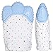 Baby Teething Mitten for Babies between 4 ~ 12 Months, BPA Free Food Grade Silicone Soothing Gum Relief Teething Gloves, Protect Babies from Hand-chewing, Biting and Saliva (1 pair) (Blue)