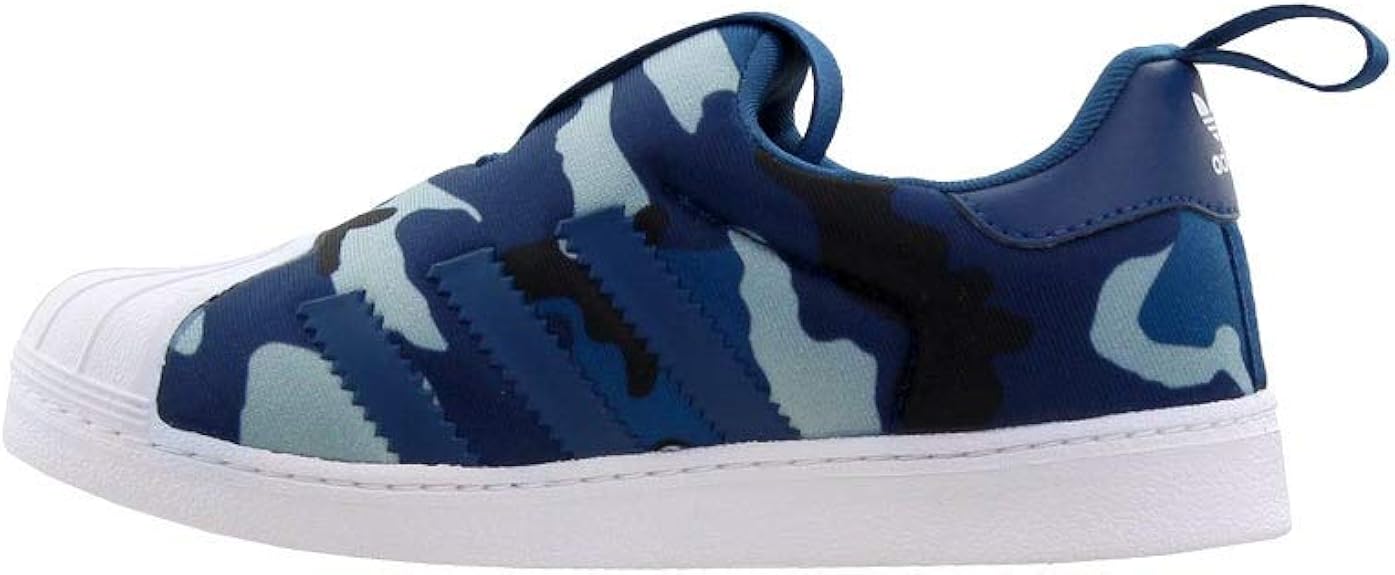 superstar slip on kids Blue
