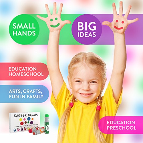 8-pack Washable Dot Markers / Bingo Daubers Dabbers Dauber Dawgs Kids / Toddlers / Preschool / Children Art Supply 3 Pdf Coloring eBooks = 100 Activity Sheets To Do!