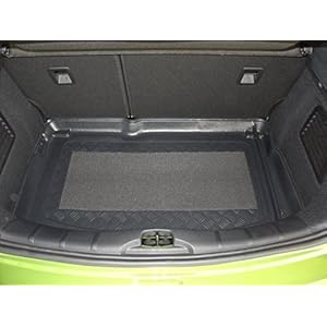 Kofferbakmat met anti-slip geschikt voor Citroen C3 5-deurs 2009- ook voor modellen met subwoofer (rechts afneembaar)