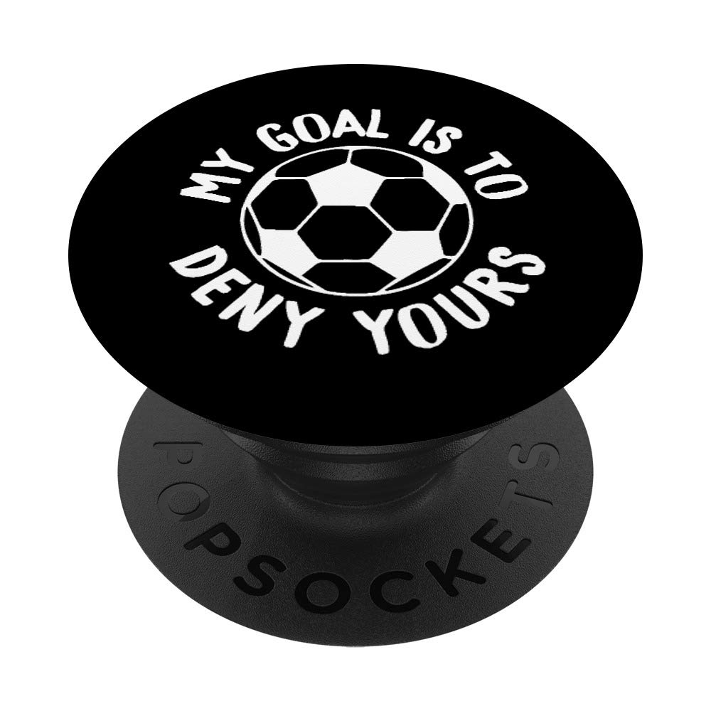 Cute Soccer Goalie & Defender Soccer Ball PopSockets PopGrip: Swappable Grip for Phones & Tablets