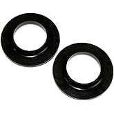 Inline Tube Compatible with 1964-77 GM A-Body Rear Spring Insulator Black Rubber 2pc