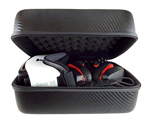 Graphein-VR-Headset-and-Accessory-Case-with-Egg-Crate-Foam-Carbon-Fiber
