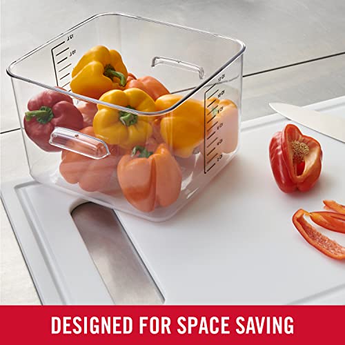 Rubbermaid Commercial Products, Plastic Space Saving Square Food