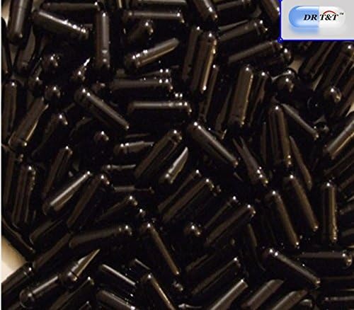 DR T&T 200 Empty gelatin gelatine Capsules, capsule black for size 0 size0 by Capsugel