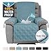 H.VERSAILTEX 100% Waterproof Recliner Covers for Living Room Double Protection Recliner Chair Cover Washable Furniture Protector Recliner Slipcover for Dogs (Oversized Recliner, Smoke Blue)