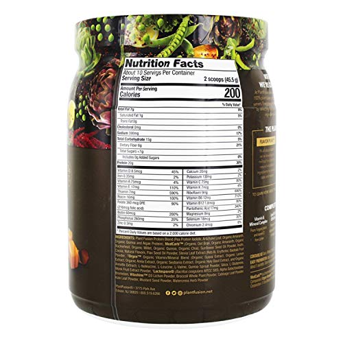 Plant Fusion Complete Meal Plant Protein, Chocolate Caramel, 16.05 Ounces - Thumbnail 4