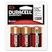 Duracell QUC3RFP Quantum Alkaline Batteries w/Duralock Power Preserve Technology, C, 1.5V, 3/Pk