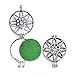 Antique Silver-tone Filigree Living Memory Floating Lockets Diffuser Pendants Necklaces 5pcs