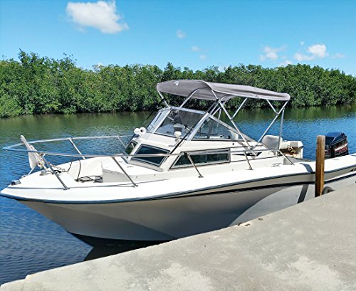 image for Kingbird 4 Bow Bimini Boat Top Cover Sun Shade Boat Canopy Waterproof 