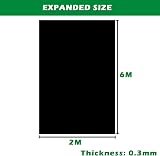 PALUDO 2 x 6M Extra Thick Black Heavy Duty Polyethylene Sheeting 0.3mm view 3