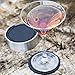 - Stainless Steel Holder with Black Silicone Coaster Set - Bar Drink Cup Holders - 6 Pack