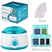 Wax Warmer, Wax Hair Removal Kit +5 bags of Hard Wax Beans + 10 Wax Applicator Sticks (wax warmer+5 bags wax beans)