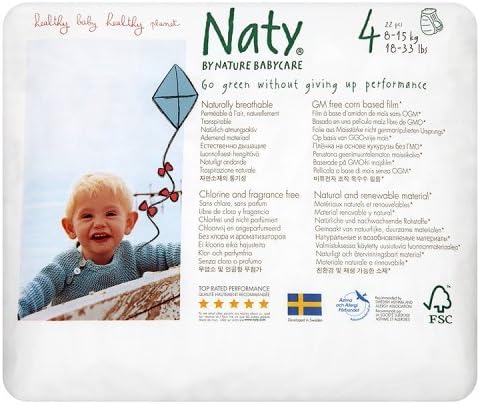 Eco by Naty Babycare Size 4 Eco Pull On Pants, 22 Pants