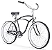 Firmstrong Urban Man Beach Cruiser Bike, Men's 3 Speed Hybrid Bicycle, 26 Inch Wheels, Black