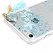 iPhone 7, iPhone 8 Case, Beach Starfish Shower Seashell Transparent Clear Soft Flexible Gel Silicone TPU Bumper Slim Fit Shockproof Protective Cover for iPhone 7, iPhone 8, Blue